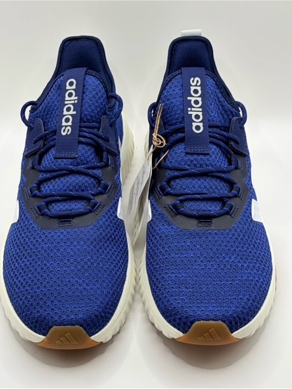 adidas Royal Blue Mesh Trainer Sneakers with White Midsole